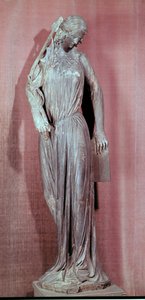 Figure allégorique de la Synagogue, du portail du transept sud de la cathédrale de Strasbourg, vers 1230 - French School