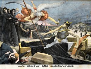 Allégorie sur la mort de Bismarck, illustration du supplément illustré du Le Petit Journal