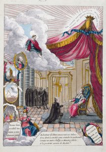 Allégorie du rapport donné à Louis XVI (1754-93) par Jacques Necker (1732-1804) en 1781 - French School