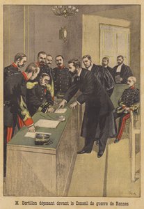 Alphonse Bertillon témoignant devant la deuxième cour martiale d