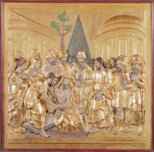 Retable représentant la Résurrection de Lazare - French School