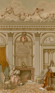 Un intérieur sous le règne de Louis XVI - French School