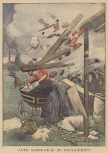 Un acte admirable de dévouement - French School