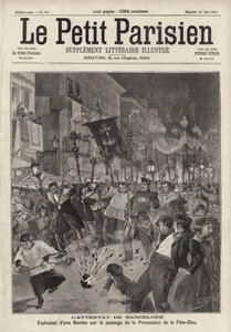 Attentat à la bombe anarchiste contre la procession de la Fête-Dieu quittant l