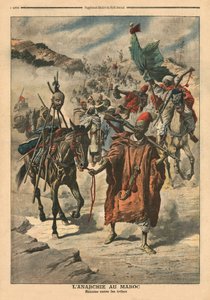 Anarchie au Maroc, pillage entre tribus, illustration de 