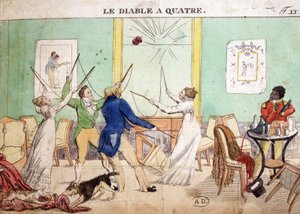 Jeux anciens : Les Quatre Diables (Diabolo)