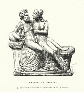 Sculpture en terre cuite grecque antique d