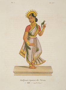 Andjana, épouse de Vayu gravé par C. de Motte (1785-1836)