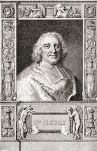 André-Hercule de Fleury, évêque de Fréjus, 1653-1743. Cardinal français et ministre principal de Louis XV. De Les Heures Libres publié en 1908