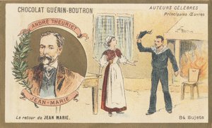 André Theuriet (1833-1907), poète, romancier et dramaturge français, auteur de « Jean-Marie », drame (1872) - French School