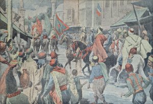 Troupes anglo-arabes entrant à Damas en 1918, de Le Pèlerin