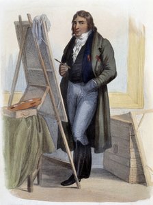 Antoine Jean Gros, peintre néoclassique (1771-1835) - dans « Le Plutarque français », par Mennechet, Paris - French School