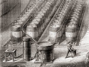 Appareil utilisé pour la préparation du gaz hydrogène, par l