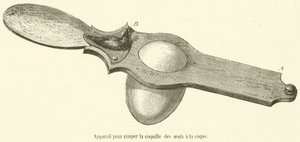 Appareil pour couper la coquille des œufs à la coque