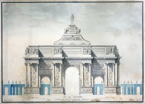 Arc de Triomphe, vers 1810 - French School