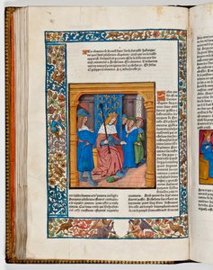 Archélaüs sur le trône après la mort de son père Hérode le Grand, 4 av. J.-C. (impression en couleur)