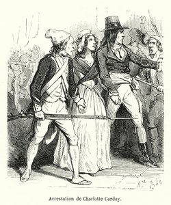 Arrestation de Charlotte Corday - French School