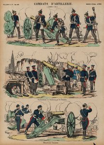 Artillerie en action, Guerre franco-prussienne, 1870-1871 - French School