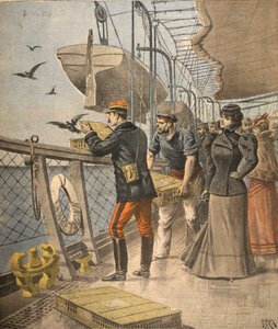 En mer, illustration du Petit Journal : Supplément illustré, 10 avril 1898