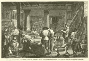 Atelier du sieur Jadot, menuisier, à Paris - French School