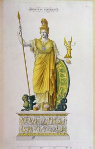 Athéna Parthénos, statue du Parthénon, Athènes - French School