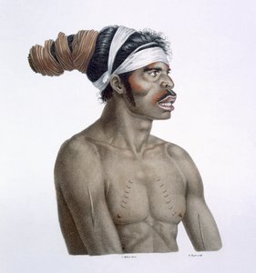 Aborigène australien, un homme appelé Cour-rou-bari-gal, de New Holland, 1812