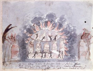 Scène de ballet, représentant les Furies, fin XVIIe siècle