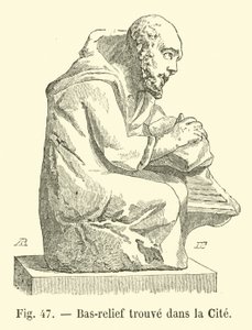 Bas-relief trouvé dans la Cité - French School