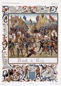 Bataille de Crécy pendant la guerre de Cent Ans - French School