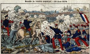 Bataille de Saint-Privat le 18 août - French School