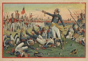 Bataille de Waterloo en 1814 - French School