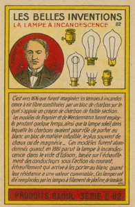 Carte des belles inventions, ampoules