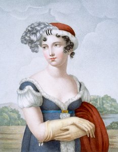 Belle dame habillée en style polonaise, gravée par L. Dibart