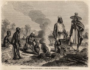 Forgeron au travail à Fouta Djalon