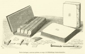 Boîte-Catalogue, nouveau système en usage à la Bibliothèque Sainte-Geneviève - French School