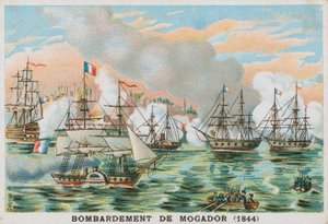 Bombardement de Mogador, Maroc, par les Français, 1844