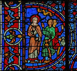 Les Noces de Cana : Marie dit aux serviteurs de faire ce que dit le Christ - French School