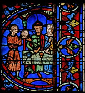 Les Noces de Cana : un serviteur apporte du vin