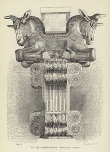 Chapiteau de Suse, Vue de face, Louvre - French School