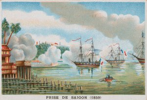 Capture de Saïgon par les Français, 1859 - French School