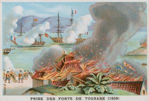 Capture des forts de Tourane, 1859 - French School