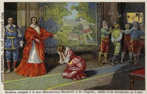 Le cardinal Richelieu envoyant François de Montmorency-Bouteville et le comte de Chapelles à l