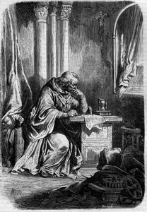 Cardinal amant de la Papesse Jeanne (Pape de 855 à 858) - French School