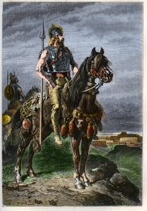 Cavalier Gaulois - Gaulois à cheval dans l