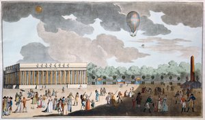Célébration de la Fête de la Bastille, 14 juillet sur les Champs-Élysées, Paris en 1801