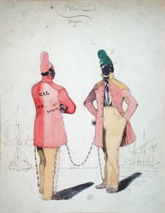 Forçats enchaînés à Brest