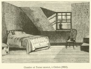 Chambre où Turner mourut, à Chelsea - French School
