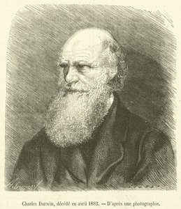 Charles Darwin, décédé en avril 1882