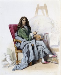 Charles Le Brun (1619-1690) peintre et décorateur français - dans « Le Plutarque français », par Mennechet