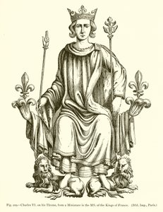 Charles VI sur son trône, d